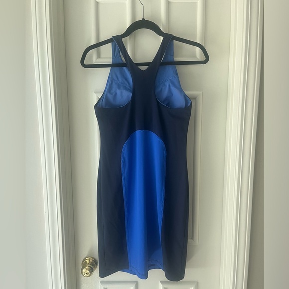 Athleta Blue Color Block Tennis Athletic Dress - Picture 4 of 4